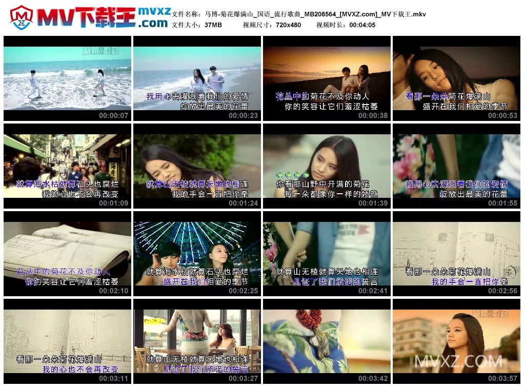 马博-菊花爆满山_国语_流行歌曲_MB208564